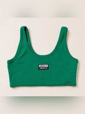 adidas Emerald Ribbed Crop Tank Top
